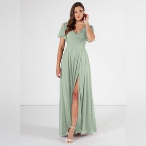 Azazie Induh Brudesmaid Dress - Dusty Sage